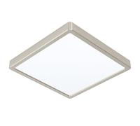 Eglo connect.z Smart-Home Plafoniera LED per bagno Fueva 6-Z, 39 x 39 cm, ZigBee, app e controllo vocale Alexa, colore della luce (bianco caldo-bianco freddo), dimmerabile, argento, IP44