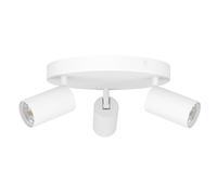 Spot Moderno Telimbela Z In Acciaio Bianco 3 Luci Gu10 4,9W Ip20