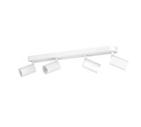 Spot Moderno Telimbela Z In Acciaio Bianco 4 Luci Gu10 4,9W Ip20