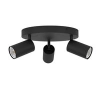 EGLO - Spot Moderno Telimbela Z In Acciaio Nero 3 Luci Gu10 4,9w Ip20 - SPEDIZIONE GRATUITA