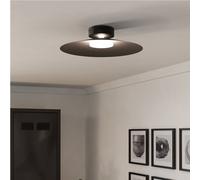 Eglo connect.z lampada LED da soffitto Conomavilla-Z, dimmerabile, ZigBee, Matter, controllo app e vocale Alexa, luce calda-fredda, RGB, nero, Ø 45 cm