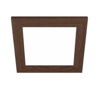 EGLO cornice decorativa in legno, accessorio per pannello Led Salobrena 30 x 30 cm, cornice quadrata in legno marrone scuro