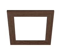 EGLO cornice decorativa in legno, accessorio per pannello Led Salobrena 30 x 30 cm, cornice quadrata in legno marrone scuro