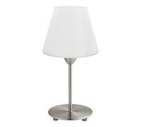 Eglo Damasco 1 - Lampada da tavolo in acciaio nichelato opaco, 60 W