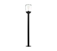 Piantana Contemporanea Donatori 1 Luce Alluminio Fuso Nero