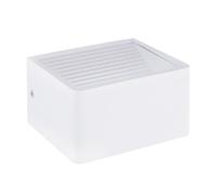 Eglo Doninni 1 Lampada da Parete a LED per Esterni a 1 Luce, IP44. in Alluminio, Plastica, Bianco