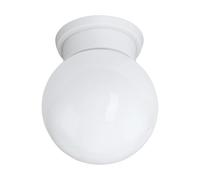 Eglo Plafoniera Durelo 1 luce E27 Bianco Vetro/Policarbonato