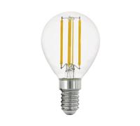 Eglo E14 LED dimmerabile, lampadina classica a forma di goccia, illuminazione retrò, 4,5 Watt (equivalente a 40 Watt), 470 lumen, luce bianco caldo, 2700k, lampadina Edison P45, Ø 4,5 cm