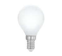 Eglo E14 LED dimmerabile, lampadina opalina a forma di goccia, 4,5 Watt (equivalente a 40 Watt), 806 lumen, luce bianca calda, 2700k, lampadina P45, Ø 4,5 cm