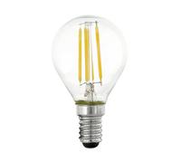 Eglo E14 LED dimmerabile, lampadina per la dimmerazione con interruttore, 4,5 Watt (equivalente a 40 Watt), 470 lumen, vintage goccia bianca calda, 2700k, lampadina Edison P45, Ø 4,5 cm