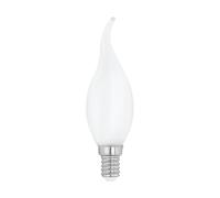 Eglo E14 LED, lampadina opalina a forma di candela, 4 Watt (equivalente