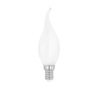 Eglo E14 LED, lampadina opalina a forma di candela, 4 Watt (equivalente a 40 Watt), 470 lumen, luce bianco caldo, 2700k, lampadina CF35, Ø 3,5 cm