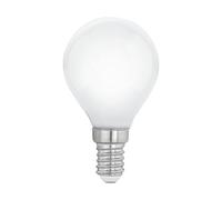 EGLO Lampadina LED E14 P45 4W, bianco caldo, opale EGLO