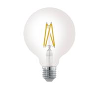 Eglo E27 LED dimmerabile, lampadina classica a globo, illuminazione retro, 7,5 Watt (equivalente a 60 Watt), 806 Lumen, luce bianco caldo, 2700k, lampadina Edison G95, Ø 9,5 cm
