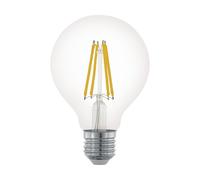 Eglo E27 LED dimmerabile, lampadina classica a globo, illuminazione retro, 7,5 Watt (equivalente a 60 Watt), 806 Lumen, luce bianco caldo, 2700k, lampadina Edison G80, Ø 8 cm