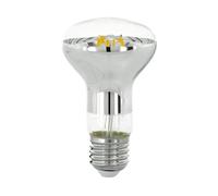 Eglo E27 LED dimmerabile, lampadina con riflettore, illuminante per illuminazione a spot, 5,5 Watt (equivalente a 40 Watt), 470 Lumen, luce bianco caldo, 2700k, lampadina R63, Ø 6,3 cm