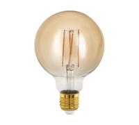 Eglo E27 LED dimmerabile, lampadina dorata vintage a globo