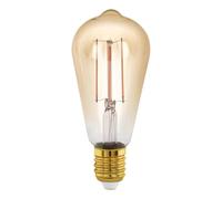 Eglo E27 LED dimmerabile, lampadina dorata vintage per illuminazione