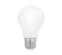 Eglo E27 LED dimmerabile, lampadina opalina, 7,5 Watt (equivalente a 60 Watt), 806 lumen, luce bianco caldo, 2700k, lampadina A60, Ø 6 cm