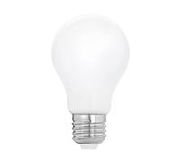 Eglo E27 LED dimmerabile, lampadina opalina, 7,5 Watt (equivalente a 60 Watt), 806 lumen, luce bianco caldo, 2700k, lampadina A60, Ø 6 cm