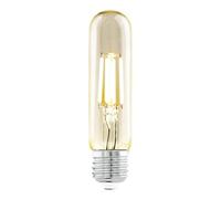 Eglo E27 LED, lampadina a forma di bastone, illuminazione retrò color ambra, 4 Watt (equivalente a 26 Watt), 270 lumen, luce bianco caldo, 2200k, lampadina Edison T32, Ø 3,2 cm, 110056