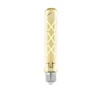 Eglo E27 LED, lampadina a forma di bastone, illuminazione retrò color ambra, 4 Watt (equivalente a 32 Watt), 350 lumen, luce bianco caldo, 2200k, lampadina Edison T30, Ø 3 cm