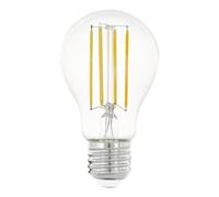 Eglo E27 LED, lampadina classica, fonte di luce per illuminazione retrò, 12 Watt (equivalente a 100 Watt), 1521 lumen, luce bianco caldo, 2700k, lampadina Edison A60, Ø 6 cm