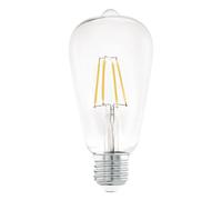 Eglo E27 LED, lampadina classica, fonte di luce per illuminazione retrò, 7 Watt (equivalente a 60 Watt), 806 lumen, luce bianco caldo, 2700k, lampadina Edison ST64, Ø 6,4 cm