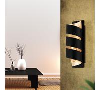 EGLO Applique Elizondo, ritorta, nero/oro EGLO