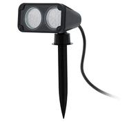 Luce Con Picchetto Esterno Moderno Nema 1 Policarbonato Nero E Trasp Led