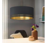 Lampadario Moderno Esteperra 3 Luci Acciaio Nero