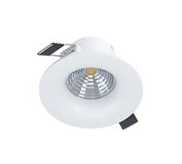 Eglo faretti da incasso Saliceto, spot da soffitto dimmerabile, faretto rotondo in alluminio bianco, luce neutra, Ø 8,8 cm