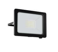 EGLO Faretto a parete Faedo 3, luce a LED, esterno in alluminio nero, luce