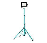 EGLO Faretto da cantiere a LED, illuminazione professionale portatile, in | alluminio e plastica, faretto professionale, in turchese e nero, lampada orientabile, IP65, bianco neutro, 9000 lm