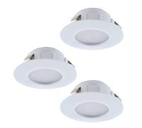 Eglo faretto da incasso Pineda, spot da soffitto dimmerabile, plastica