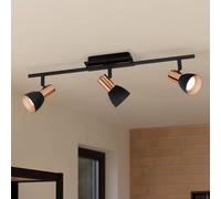 EGLO Faretto da soffitto Barnham LED, lunghezza 58,5 cm, nero/rame EGLO