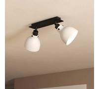 EGLO Faretto da soffitto Matlock, lunghezza 52 cm, grigio/nero, a 2 luci. EGLO