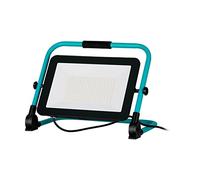 EGLO Faretto LED da costruzione, lampada da lavoro portatile in alluminio e plastica, faro da lavoro in turchese e nero, lampada da officina, orientabile, IP65, bianco neutro, 11900lm