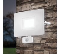 Faretto Sensore Esterno Moderna Faedo 3 Alluminio Bianco Led