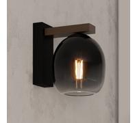 EGLO Filago applique di vetro fumè 1 luce EGLO