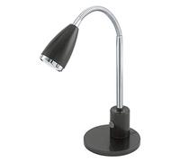 Lampada Da Tavolo Contemporanea Fox Acciaio Antracite 1 Luce Gu10 2,8W