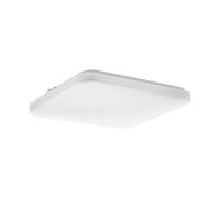 Eglo Frania-IP - Lampada da soffitto a LED, in metallo e plastica, colore bianco, bagno, caldo, neutro, freddo, IP44, 33 x cm