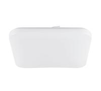Plafoniera Moderna Frania Acciaio Bianco Luce Led Integrato 14,6W