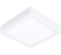 EGLO - FUEVA 5 PLAFONIERA LED QUADRATA IN METALLO BIANCO 16X16 CM. 11W 3000K 1350LM 99236