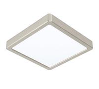 Plafoniera Moderna Fueva 5 In Acciaio Nichel Satinato Led Integrato 17W Ip20