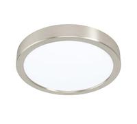 Plafoniera Moderna Fueva 5 Acciaio Nichel Satinato Led Integrato 17W 4000K