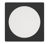 Eglo Fueva 6 faretto da incasso a LED, quadrato, da soffitto, in plastica | di colore nero e bianco, luce bianca calda e bianca fredda, 16,6 x 16,6 cm