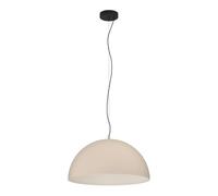 Eglo Gaetano 1 - Lampadario a 1 luce per il tavolo da pranzo, lampadario | per sala da pranzo in metallo color sabbia e nero, lampadario con attacco E27, diametro 53,5 cm