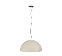 EGLO Gaetano 1 - Lampadario a 1 luce per il tavolo da pranzo, lampadario per sala da pranzo in metallo color sabbia e nero, lampadario con attacco E27, diametro 53,5 cm