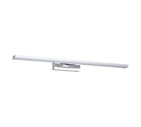 Eglo Galenzana-E - Lampada da specchio a LED, per il bagno, in metallo cromato e argento, plastica di colore bianco, neutro, IP44